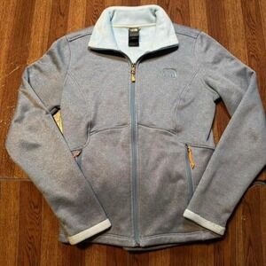 The North Face Women's Blue Fleece TNF Shell Apex Wind Jacket Small